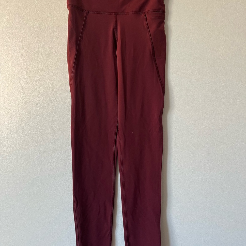 Reebok Maroon Speedwick Leggings